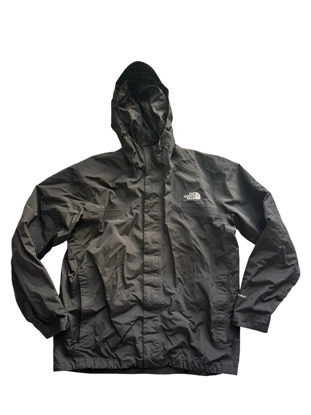 The North Face Hyvent Men's Black Hooded Rain Jacket